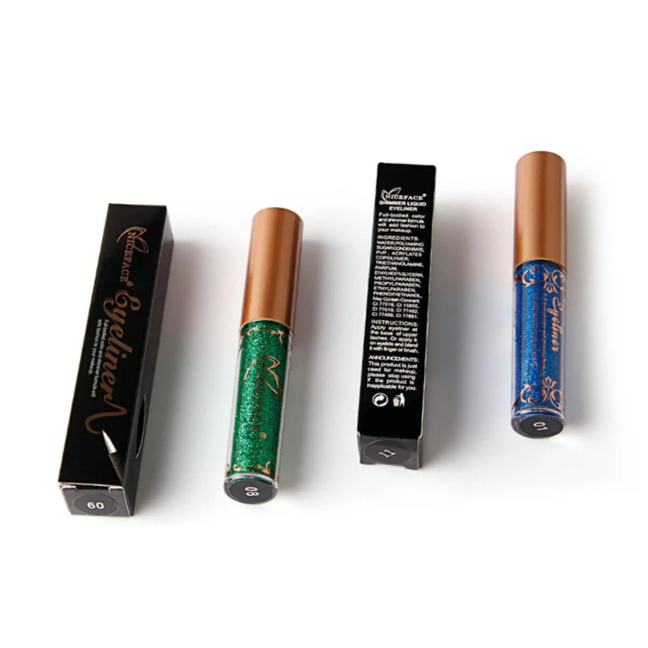 Жидкая Подводка для глаз Beaupretty с блестками,, фото №7