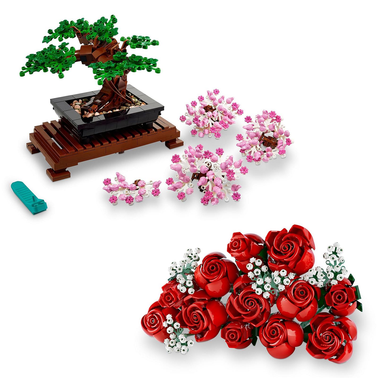 Блоки LEGO 10281 & 10328 Ботанічна Колекція Бонсайне Дерево & Букет Троянд, фото №3
