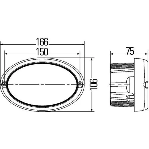 Рабочая фара HELLA 1GA 996 661-061 для AEBI, фото №4