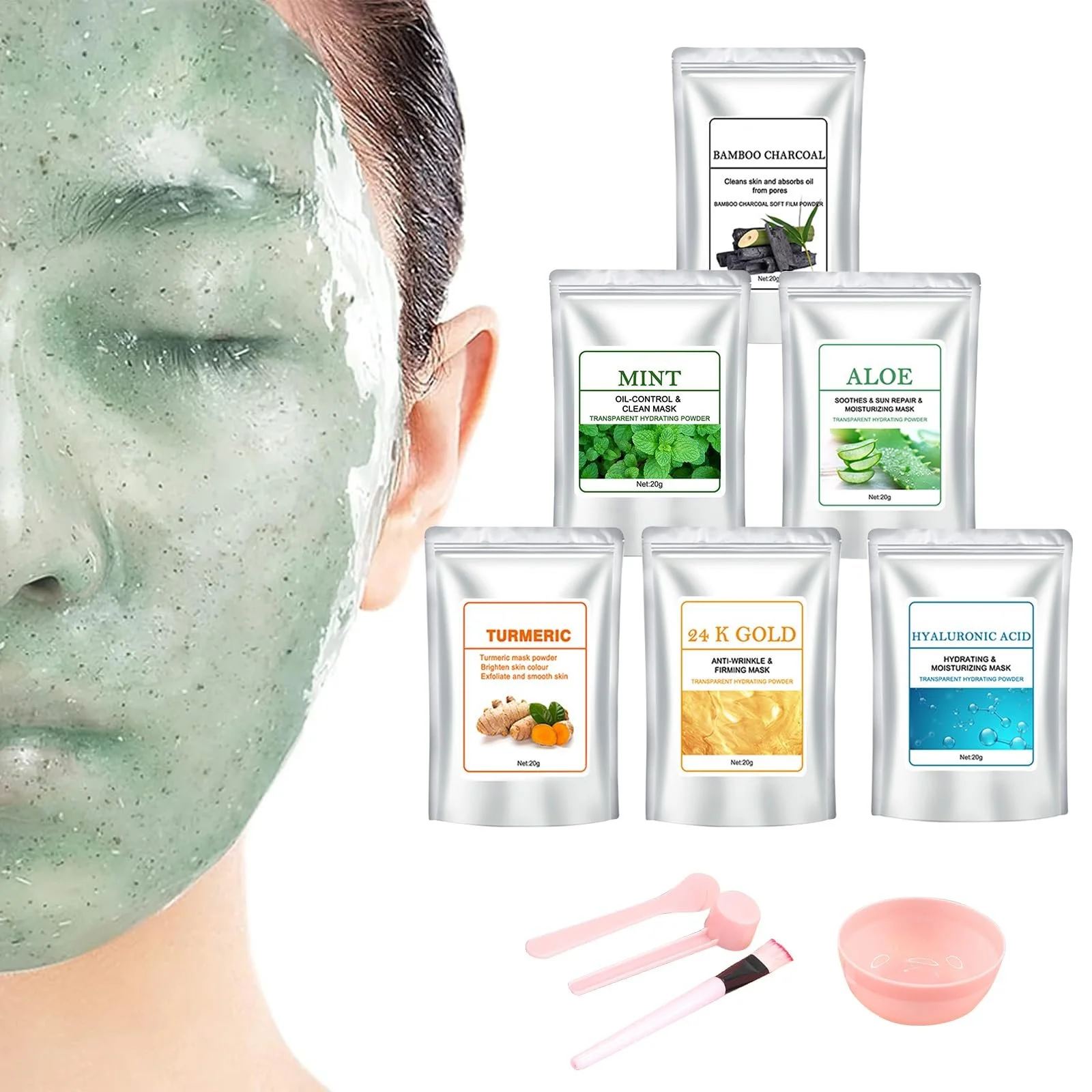 Маска-пудра желеподібна для обличчя, фото №1