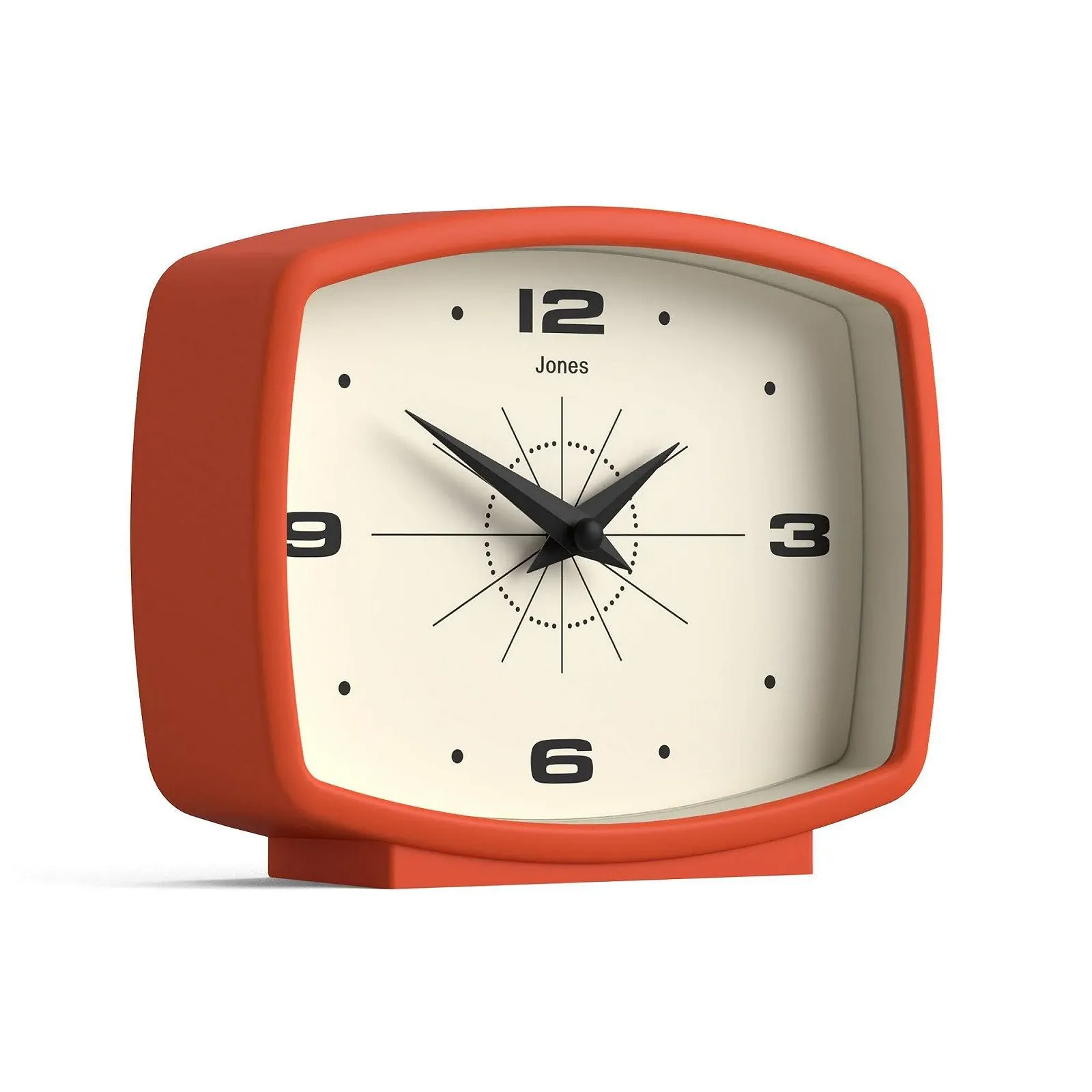 Настольные часы JONES CLOCKS Film Прямоугольный Ретро Дизайн Оранжевый, фото №2