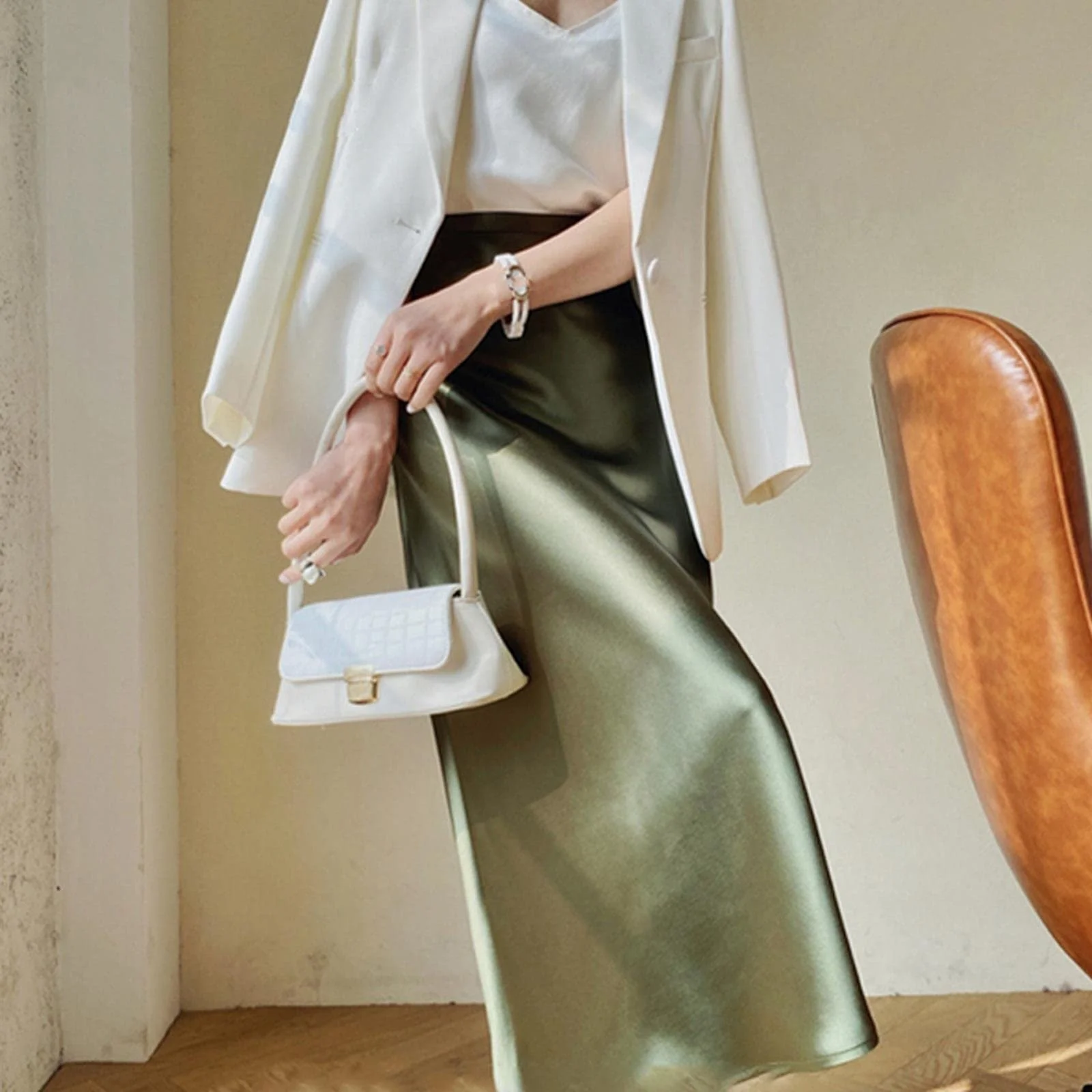 Спідниця JACTZ Шовкова атласна, фото №5