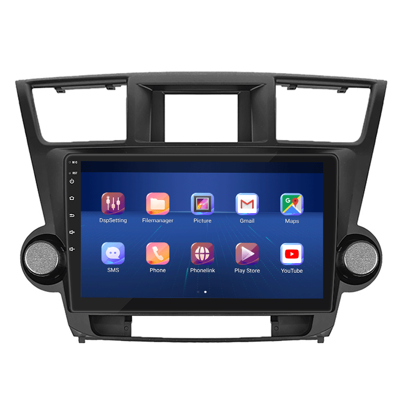 Штатная магнитола Lesko 10 Toyota Highlander II U40 Рестайлинг 2010-2013 4/32Gb 4G Wi-Fi GPS Top (9702-45525), фото №2