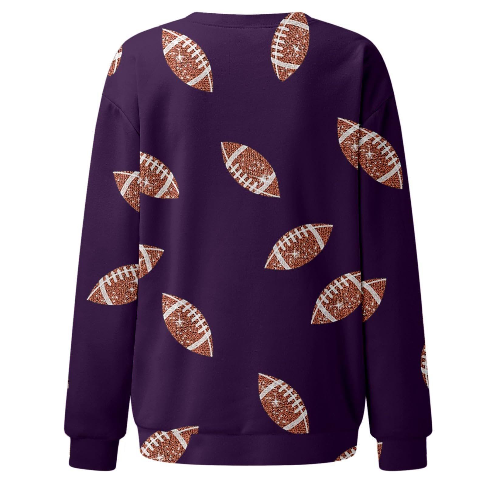 Свитшот Футбол Женский Круглый вырез Спортивная одежда Повседневный Легкий Свободный крой Y2K Модный Университетский Cool Женская мода, фото №5