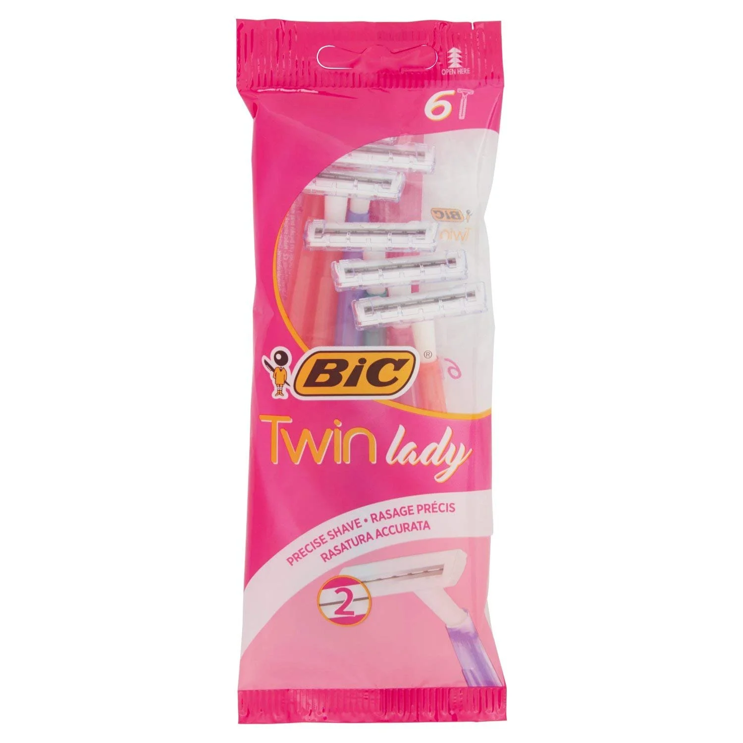 Одноразовые бритвы BIC Twin Lady 6 шт, фото №1 Одноразовые бритвы BIC Twin Lady 6 шт, фото №1