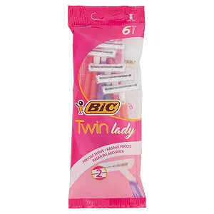 Одноразовые бритвы BIC Twin Lady 6 шт - Фото 1