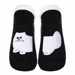 Шкарпетки ZYZX Cat Cuddly з нековзною підошвою synthetic.ua - Фото 1