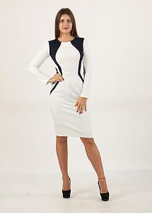 Платье Enna Levoni 42 Белый (ND-3615-White) synthetic.ua - Фото 1