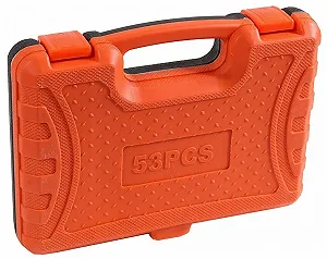 Набор торцевых головок бит с трещеткой 1/4" удлинитель вороток ключи SHUNDA 53 предмета synthetic.ua - Фото 1