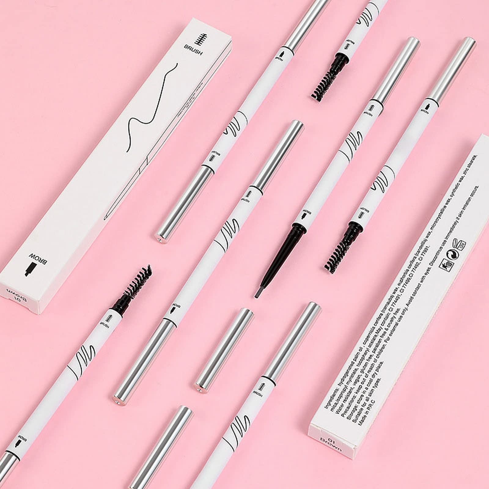 Олівець для брів з подвійним наконечником водостійкий 3D T23R713, фото №7 Олівець для брів з подвійним наконечником водостійкий 3D T23R713, фото №7