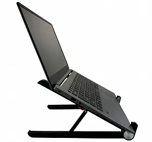 Подставка для ноутбука Регулируемая по высоте Складная Нескользящая Черная для ноутбуков/нетбуков до 17,3 дюймов Эргономичная настольная подставка - Фото 1