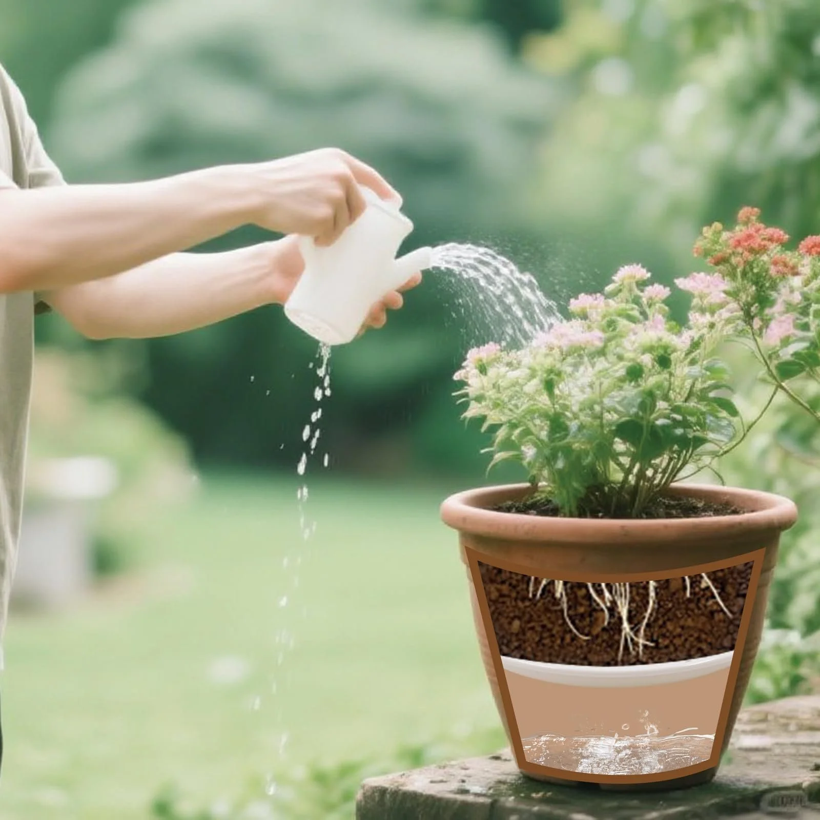 Вставки для квіткових горщиків 2 шт Круглі Білі 22 см та 26,5 см, фото №5 Вставки для квіткових горщиків 2 шт Круглі Білі 22 см та 26,5 см, фото №5