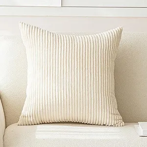 Декоративна плюшева наволочка 45×45 см – біло-молочна, м’яка, стильна synthetic.ua - Фото 1