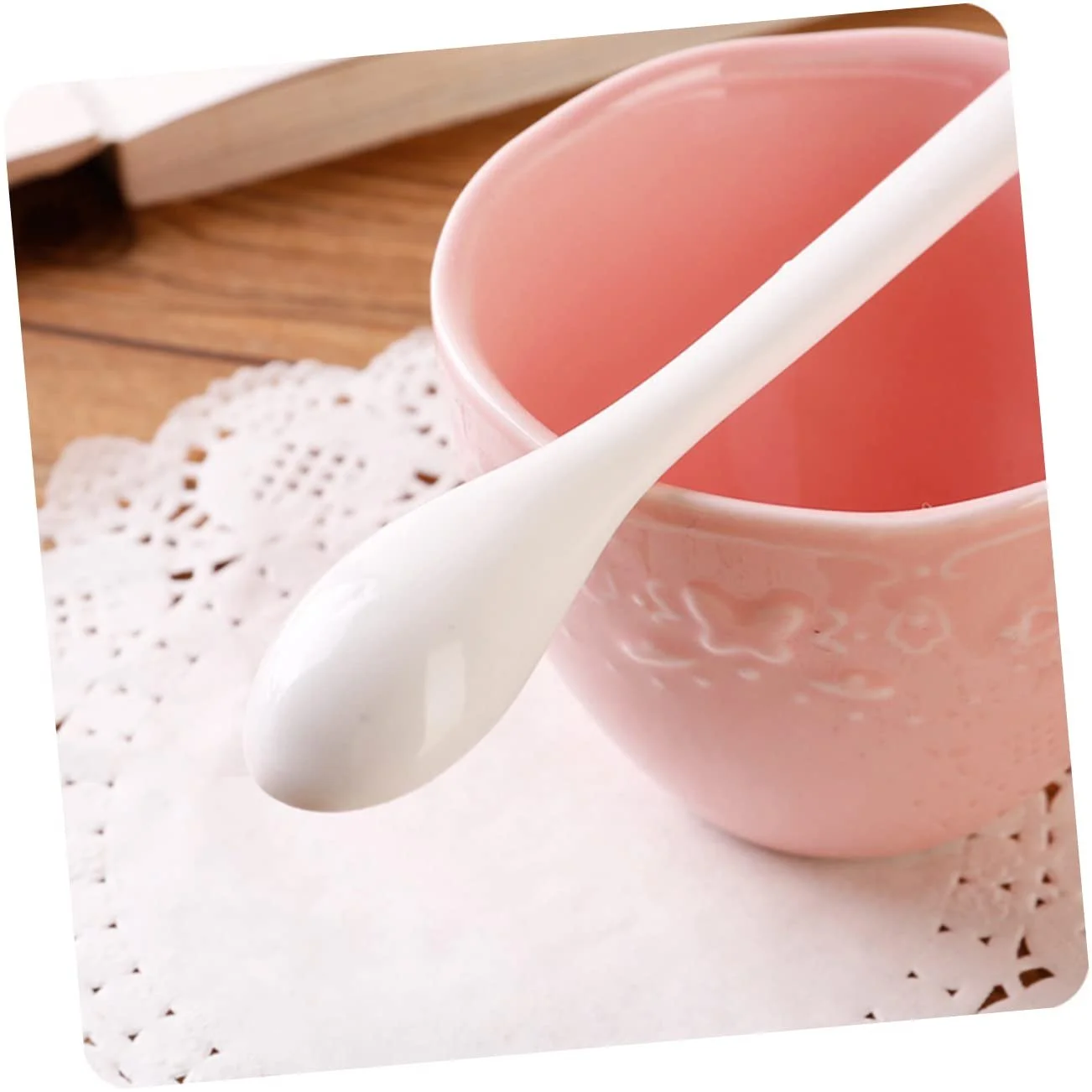 Ложки для супу LIFKOME, керамічні столові, фото №2