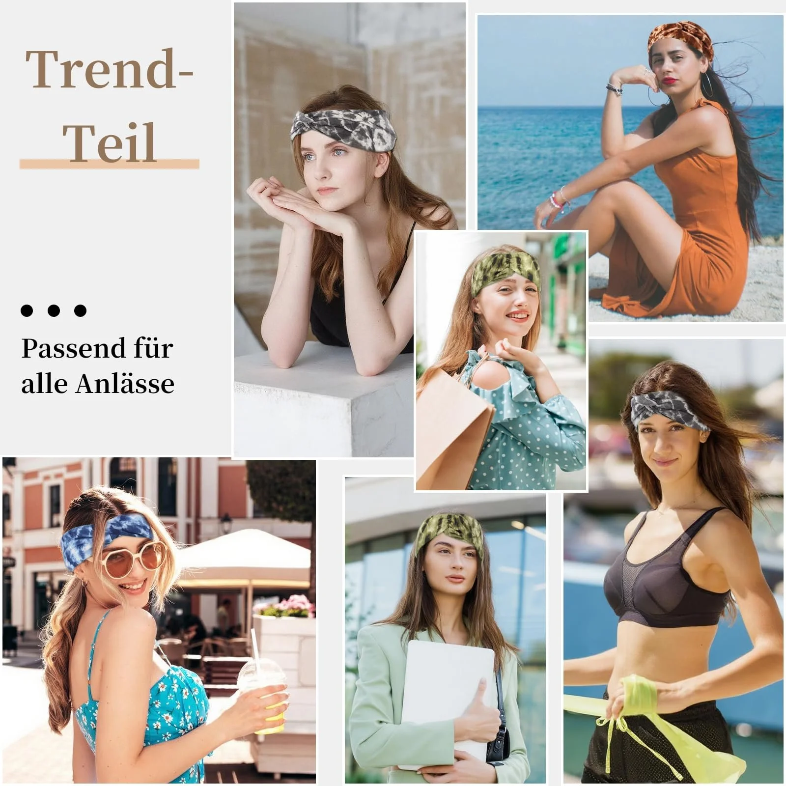 Пов'язка на голову Різнокольорова, фото №5