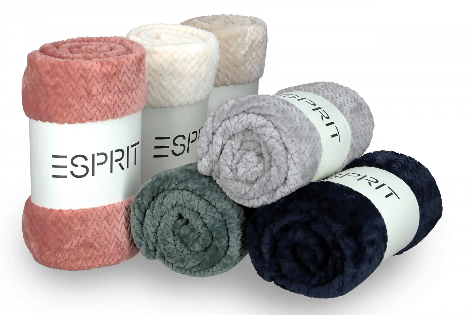 Одеяло Esprit Premium Cuddly, 150 x 200 см, Oeko-Tex Пушистое одеяло, Большое покрывало, Микрофибра, Мягкое одеяло для дивана, Флисовое одеяло, XXL Белый, фото №5