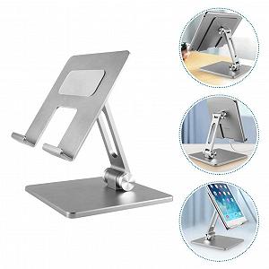 Держатель для ноутбука из алюминиевого сплава Регулируемая охлаждающая полка Складная портативная настольная подставка для компьютера Подходит для офиса, дома и путешествий synthetic.ua - Фото 1