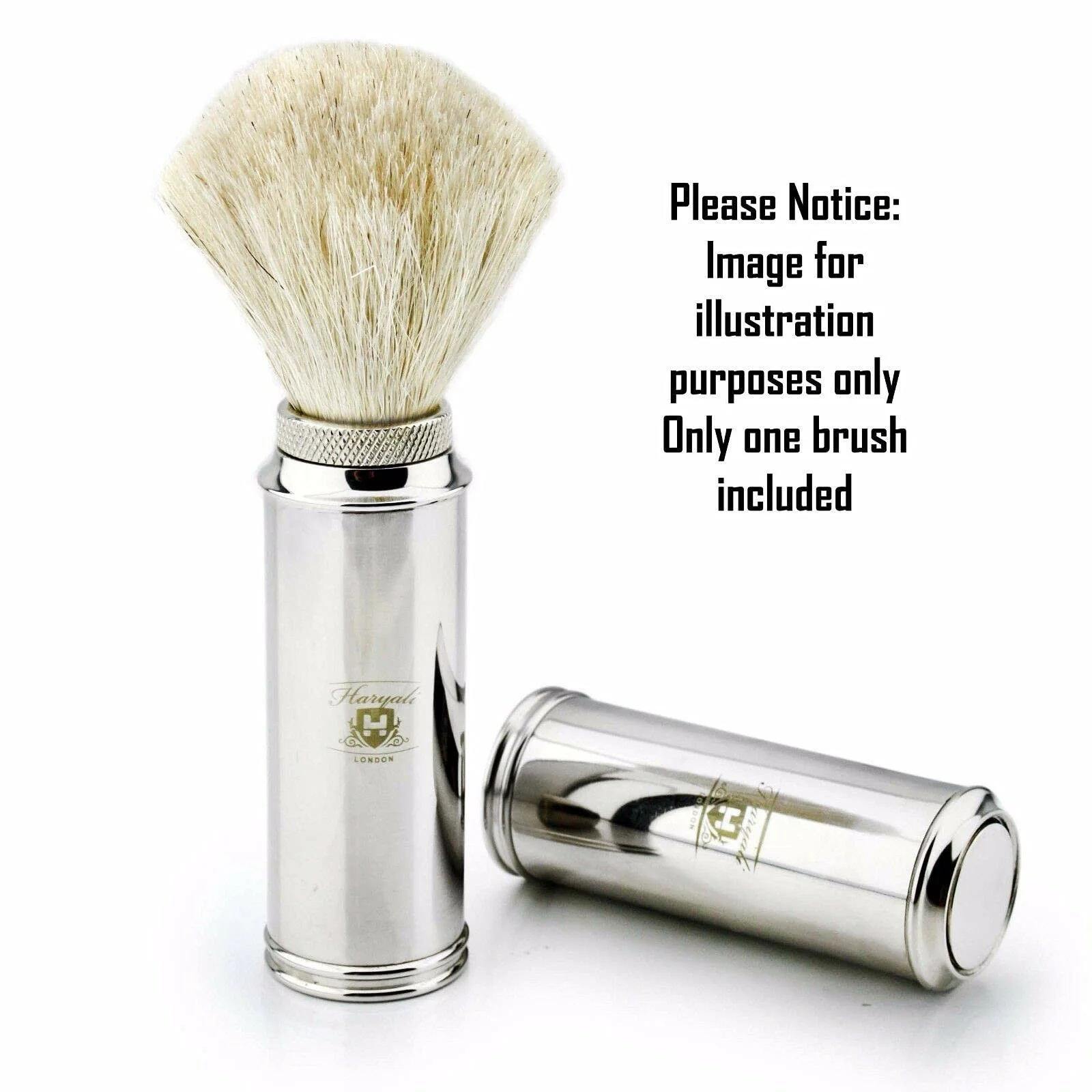 Помазок для бритья Stainless Steel White Badger Hair для мужчин металлический, фото №5 Помазок для бритья Stainless Steel White Badger Hair для мужчин металлический, фото №5