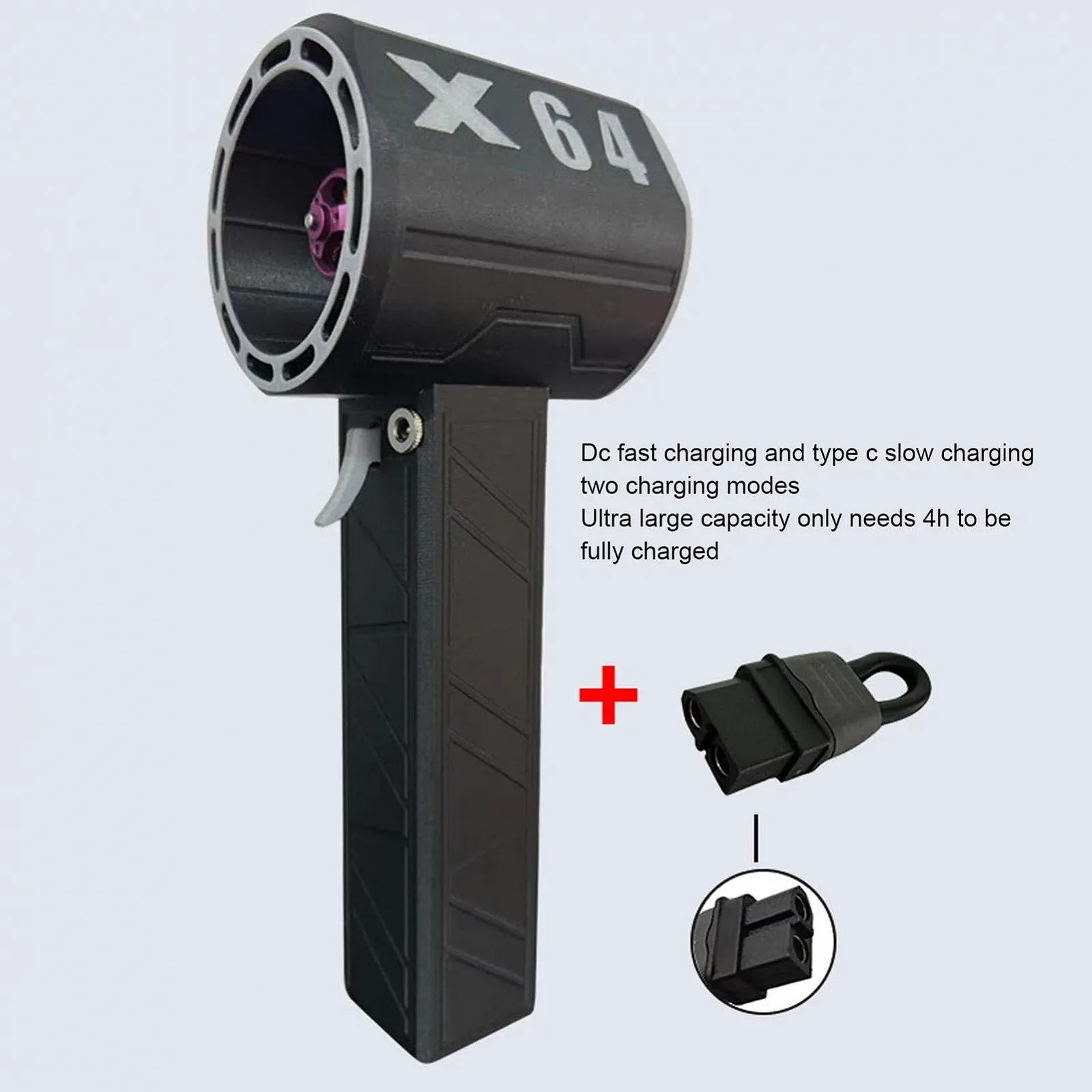 Електрична повітродувка 64 mm Turbine Jet Dryer Безщіткова 8000mAh Carbon Fiber, фото №7 Електрична повітродувка 64 mm Turbine Jet Dryer Безщіткова 8000mAh Carbon Fiber, фото №7