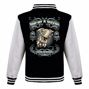 Бейсбольная куртка Gasoline Bandit Rockabilly College Old School Hot Rod Let The Good Times Roll - Фото 1