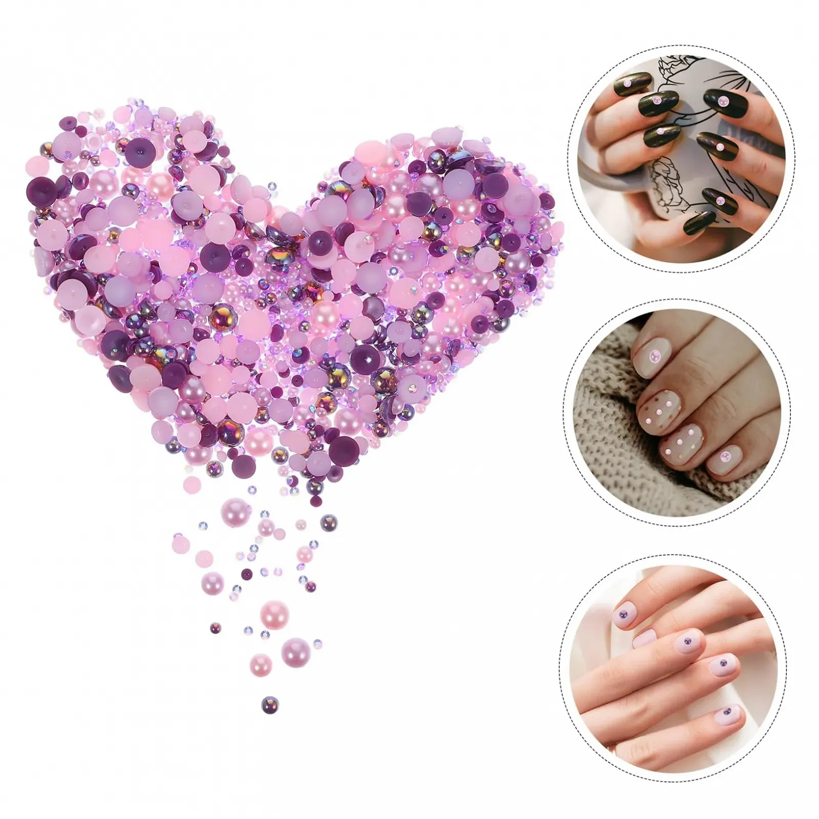 Украшение для ногтей Ipetboom Набор ювелирных изделий Буквы-бусины Буквы-стразы для ногтей Камни для ногтей Гель-лак для ногтей Украшение для красоты ногтей Аксессуары для ногтей-бусин ABS, фото №6