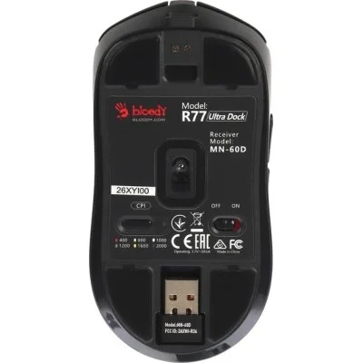 Мышка A4Tech Bloody R77 Ultra Wireless Dock Black (4711421003575), фото №5