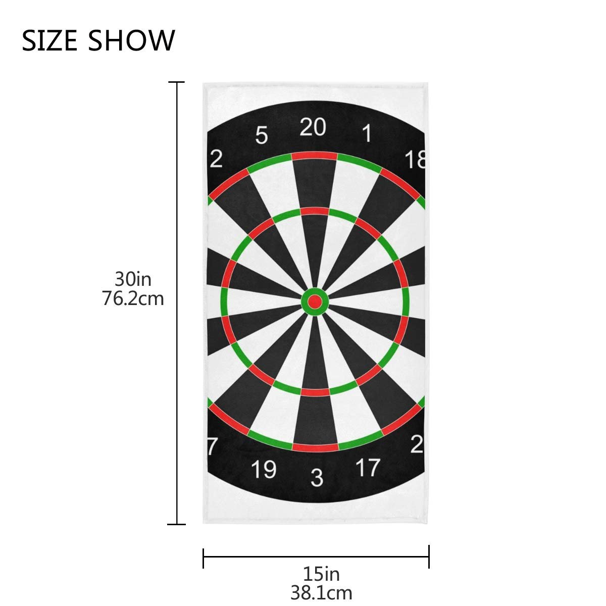 Рушник Cool Darts Pattern бавовняний м'який дихаючий для обличчя та спорту, фото №3