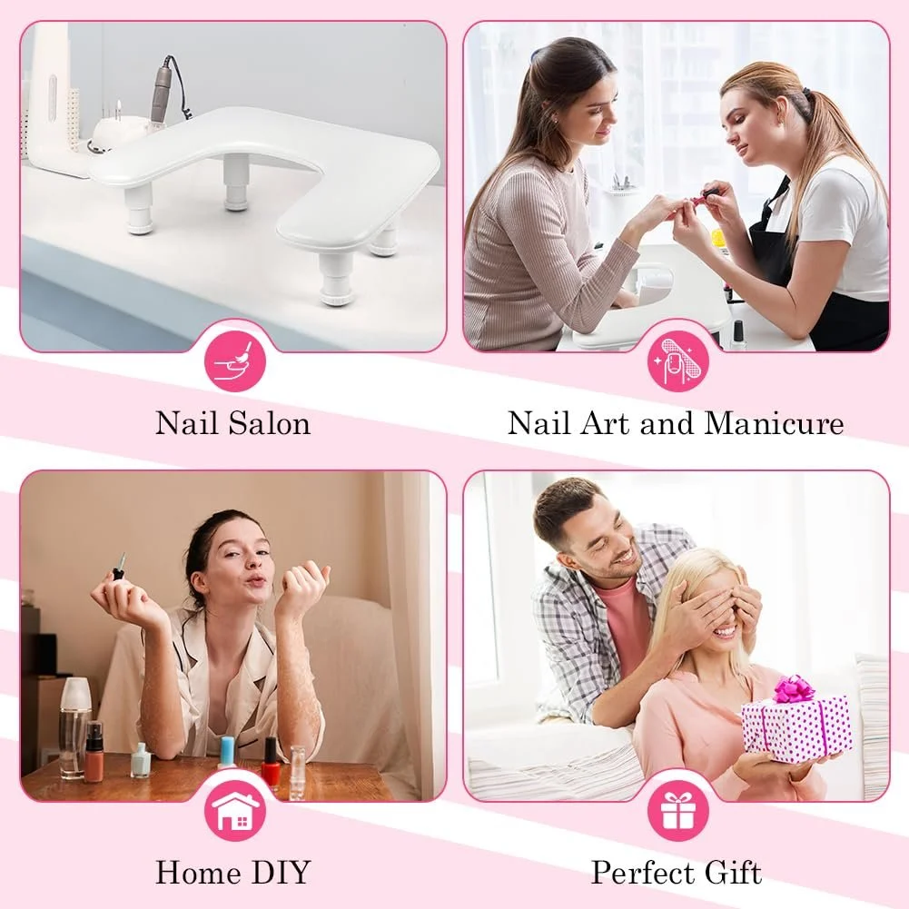 Підставка для рук U-подібна HOTUT для манікюрного салону, регульована по висоті, фото №8