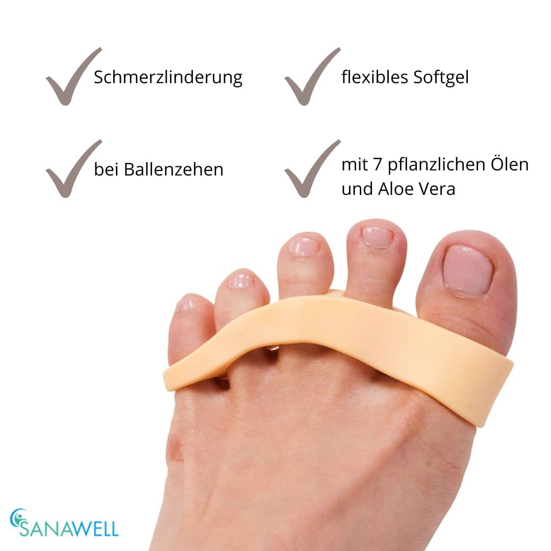 Розтяжки для пальців ніг з м'яким гелем MEDOSAN, 1 пара, розмір L/XL для Hallux Valgus, фото №5