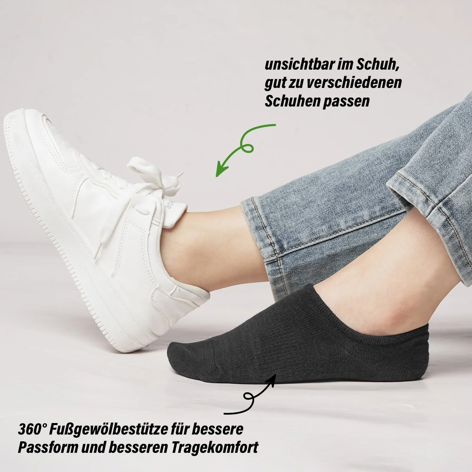 Спортивные носки Мужские Женские Бамбуковые Носки-следки 8 пар Дышащие Спортивные Носки, фото №4