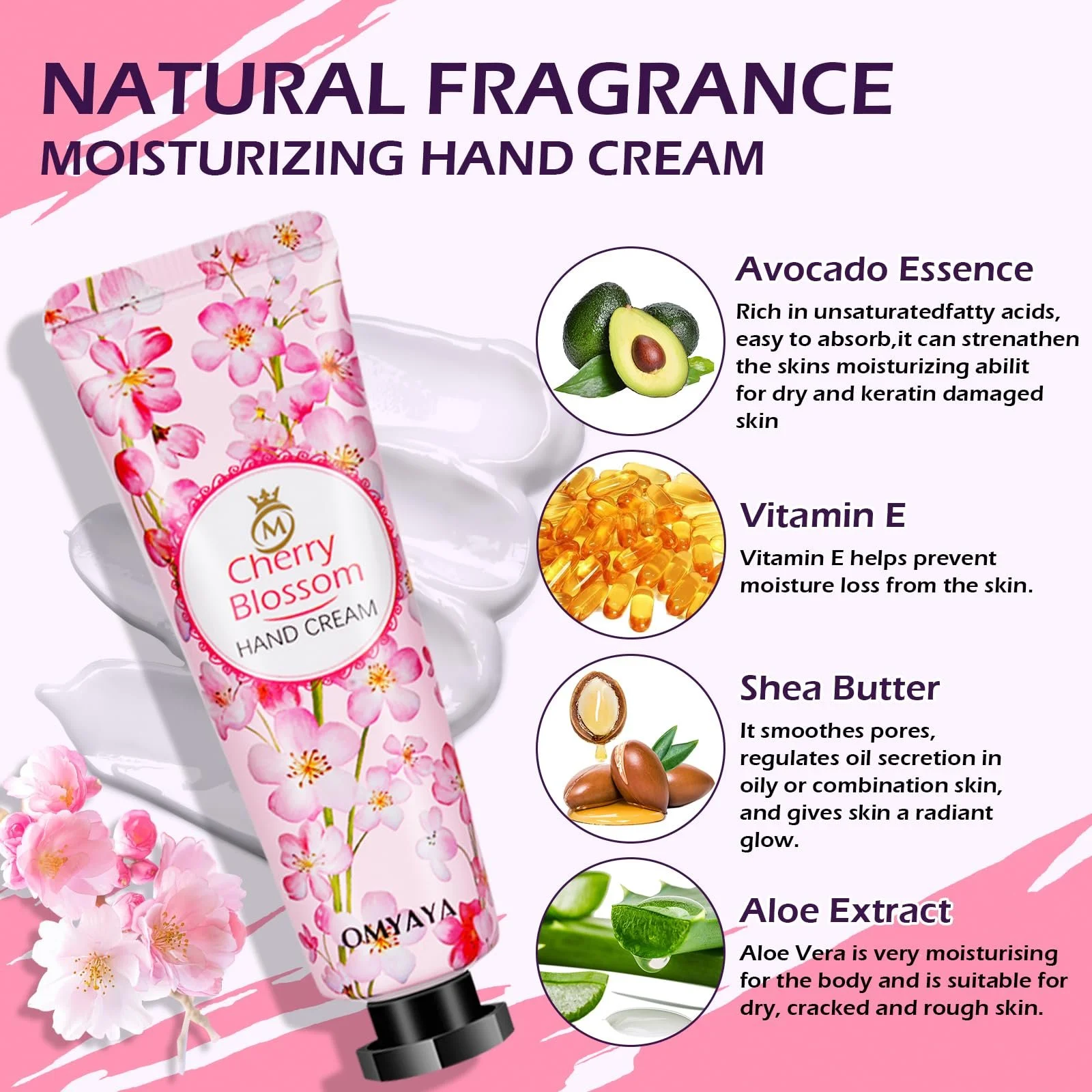 Крем для рук Набір для жінок 60 шт Зволожуючий крем для сухої потрісканої шкіри, фото №3