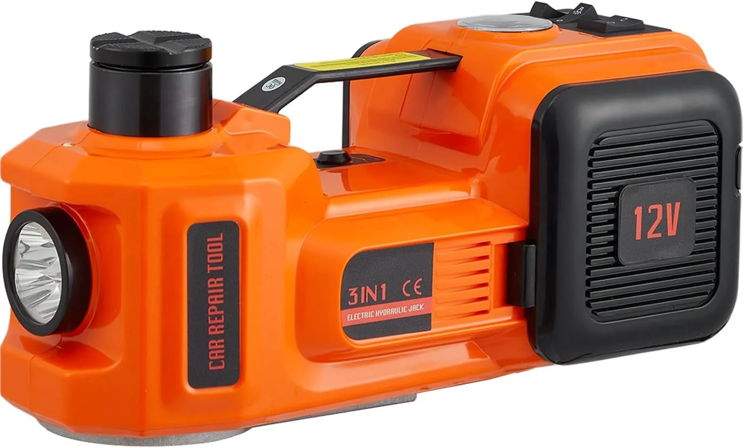 Електричний гідравлічний домкрат VEVOR ZSY01-2 5т 3-в-1 / 12В / Ударний гайковерт / Вбудований компресор / Ліхтар, фото №2