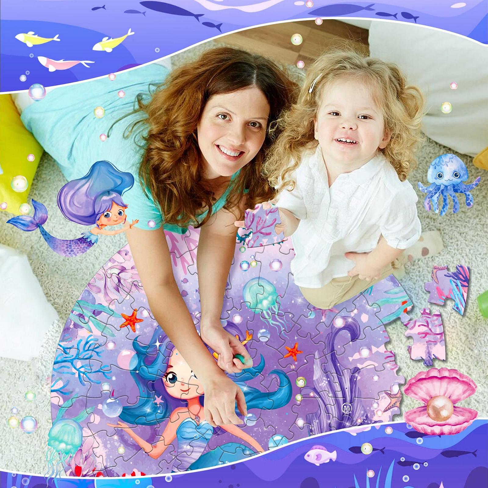 Пазл Русалочка 71 деталь Большой круглый 3–8 лет, фото №3 Пазл Русалочка 71 деталь Большой круглый 3–8 лет, фото №3