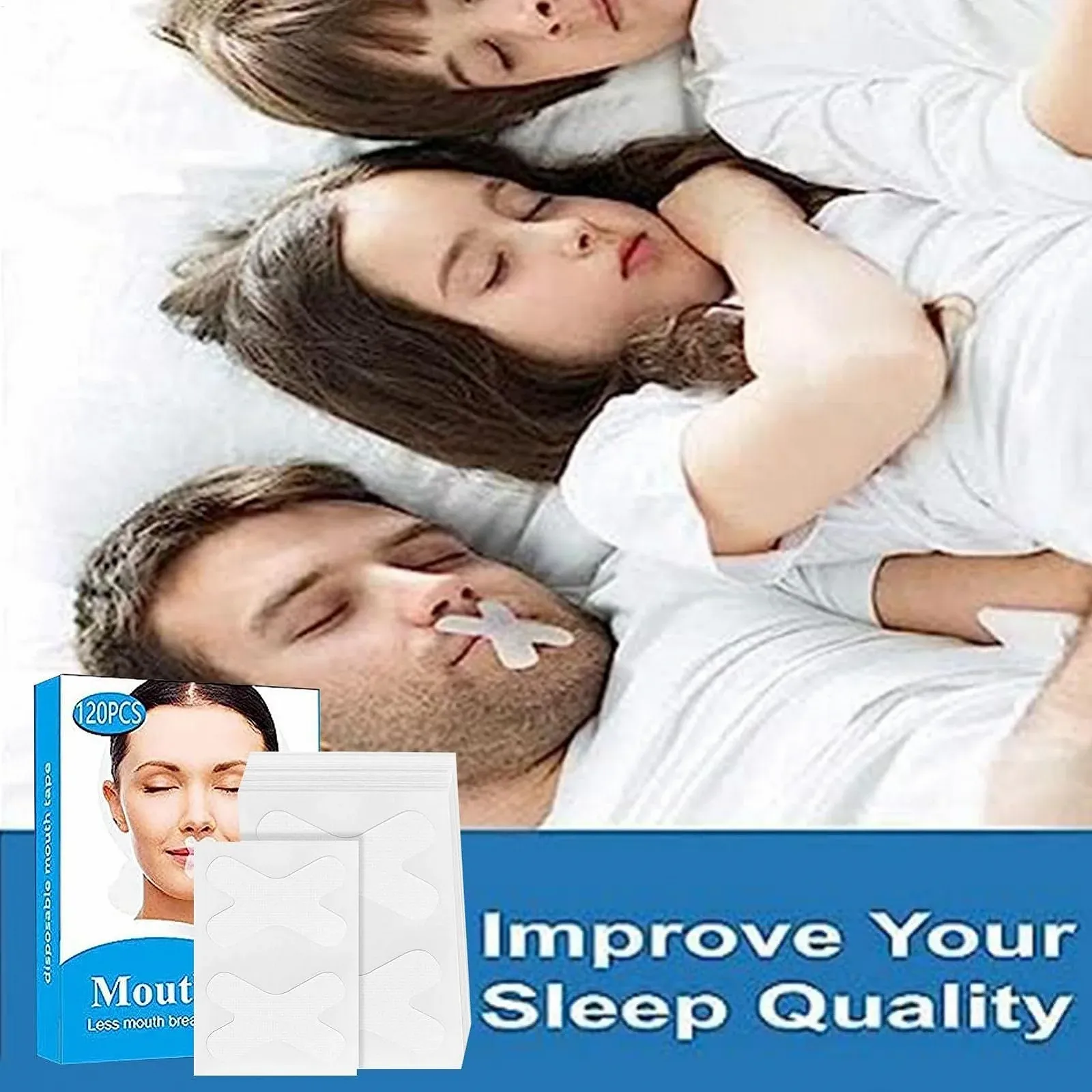 Полоска для рта для сна против храпа, фото №4