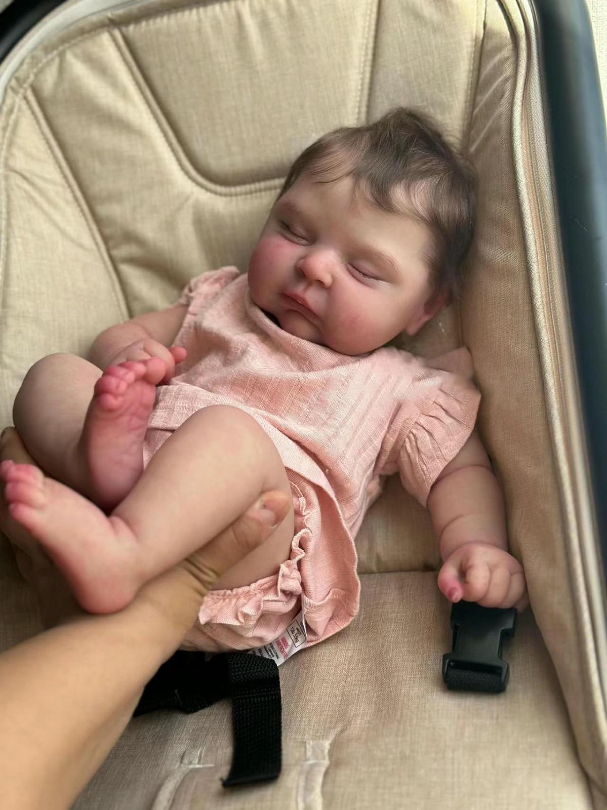 Кукла Anano Reborn Baby Полностью силиконовая Реалистичная 20 дюймов Мальчик для детей от 3 лет, фото №2