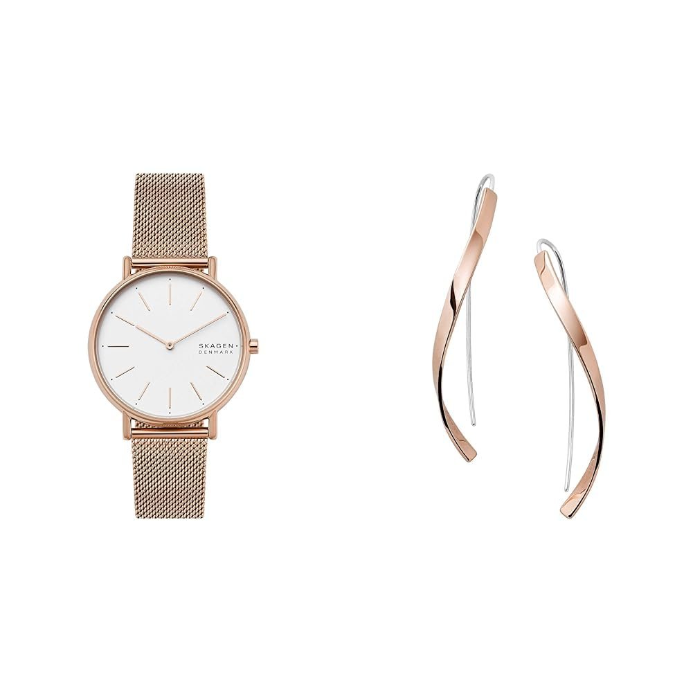 Женские часы Skagen Signatur Розовое золото Нержавеющая сталь, фото №1