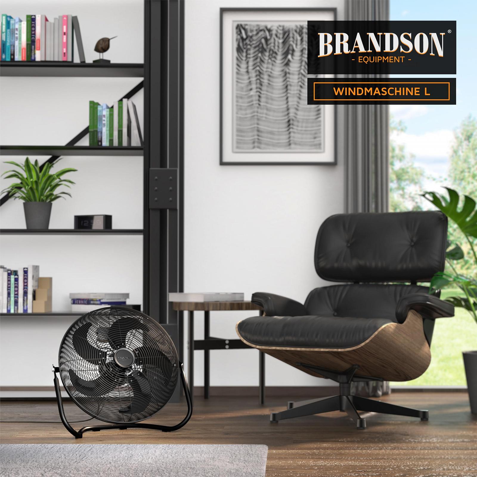 Вентилятор Brandson, большая ветряная машина, черный, фото №7