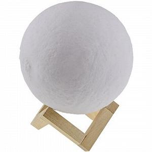 Настольная лампа ChiliTec 3D Moon Lamp Moonlight 3D диаметр 15 см аккумуляторная сенсорная декоративная synthetic.ua - Фото 1