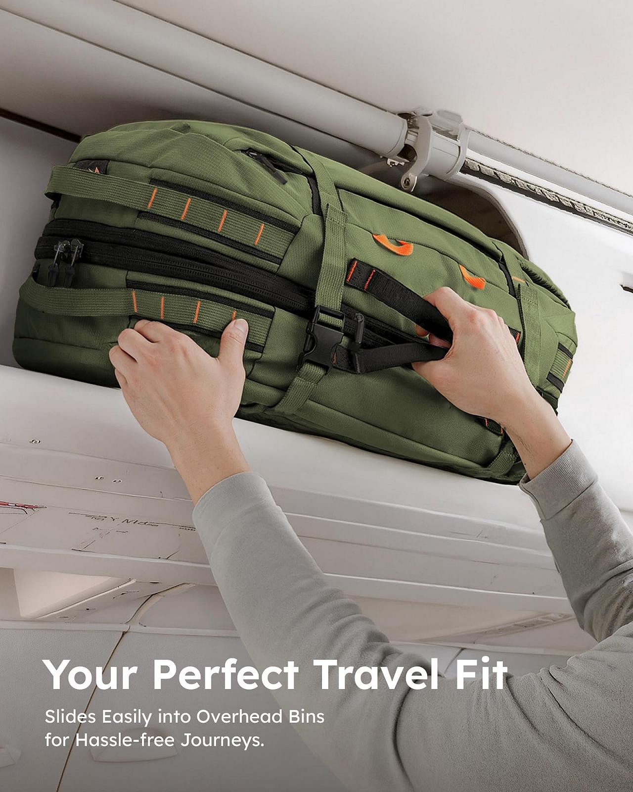 Рюкзак для ноутбука Tolaccea Travel 15.6 дюймів TSA Expandable 40L-50L Ручна поклажа 4 в 1, фото №8 Рюкзак для ноутбука Tolaccea Travel 15.6 дюймів TSA Expandable 40L-50L Ручна поклажа 4 в 1, фото №8