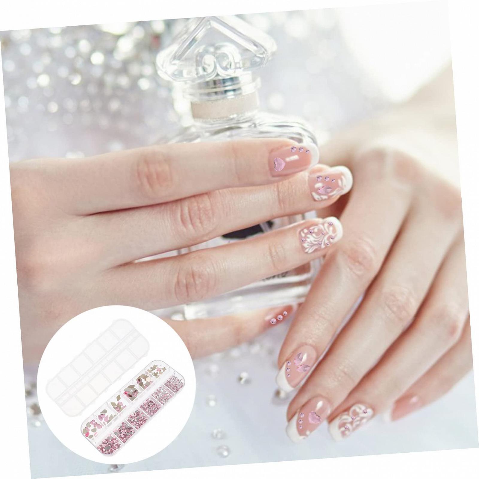 Украшение для маникюра Beavorty, 2 коробки, алмазы необычной формы, украшения для ногтей, хрустальные стразы для ногтей, драгоценности для ногтей, плоская задняя часть, фото №4