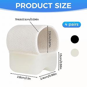 Роздільник для великого пальця ноги 8 шт. для жінок та чоловіків, коректор вальгусної деформації synthetic.ua - Фото 1