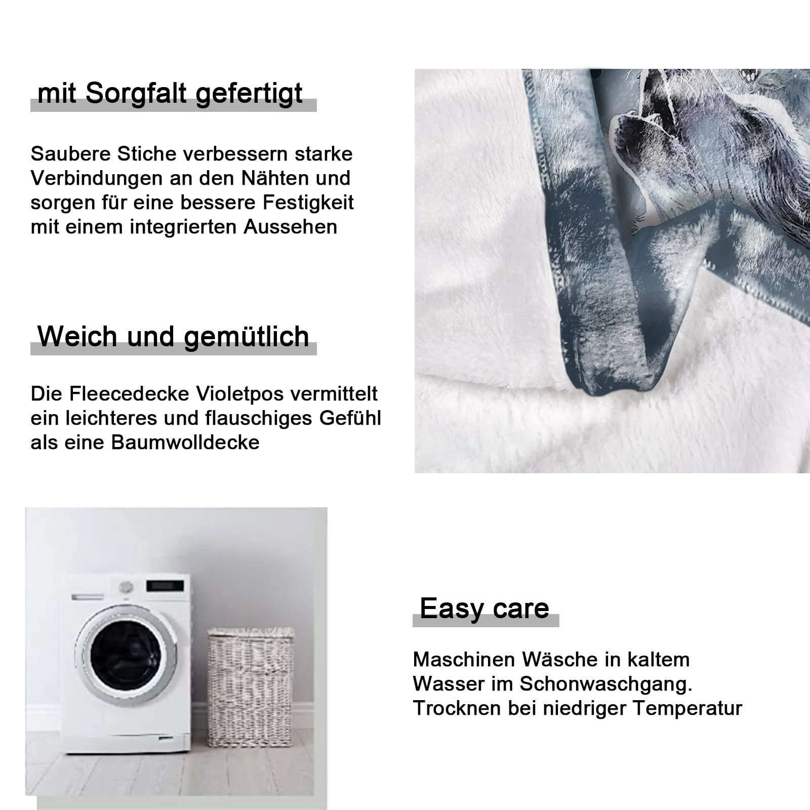 Фланелевое одеяло Violetpos 150 x 200 см Мягкое флисовое одеяло Уютные одеяла Мягкий плед для кровати Волк Душа Ловец снов в форме сердца, фото №7