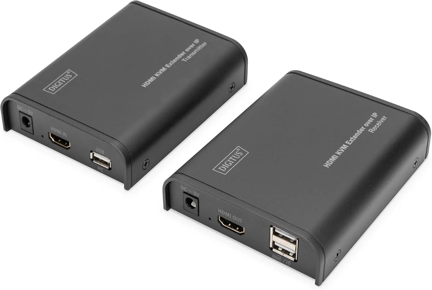 KVM-подовжувач Digitus DS-55202 через IP / 120 м / 60 Гц / 1080p / Чорний, фото №1 KVM-подовжувач Digitus DS-55202 через IP / 120 м / 60 Гц / 1080p / Чорний, фото №1