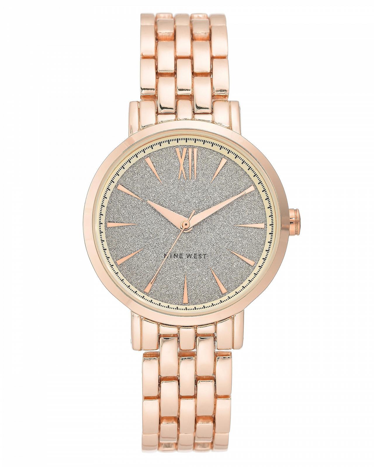 Жіночий годинник NINE WEST Glitter Accent Dial NW/2402, Рожеве золото, Modern, фото №1