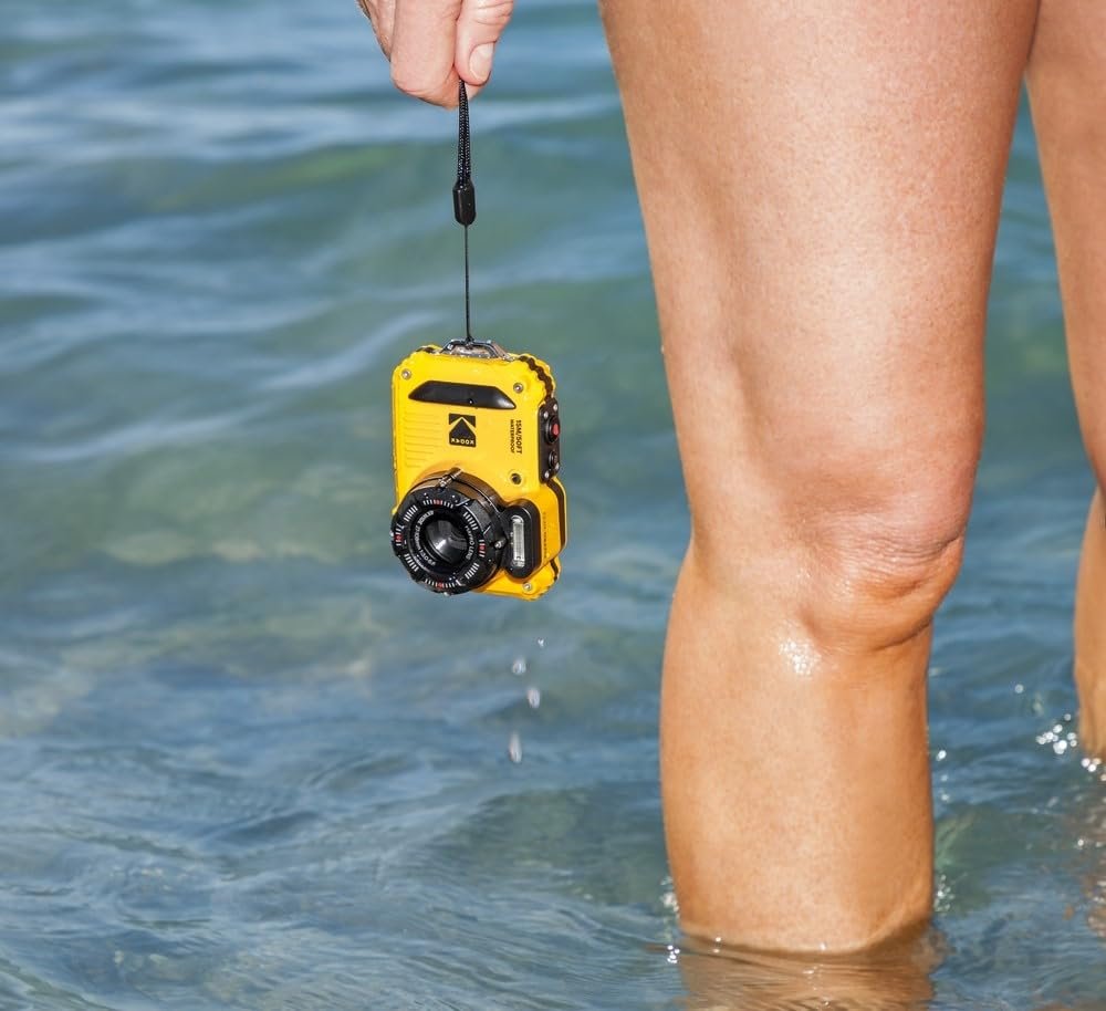 Компактная цифровая камера KODAK Pixpro WPZ2 16 Мп, водонепроницаемая до 15 м, ударопрочная, видео 720p, ЖК-экран 2.7 - литий-ионный аккумулятор, желтая, фото №9