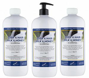 Гель для тіла та волосся Milk & Honey 3 х 1 л з помпою - Фото 1