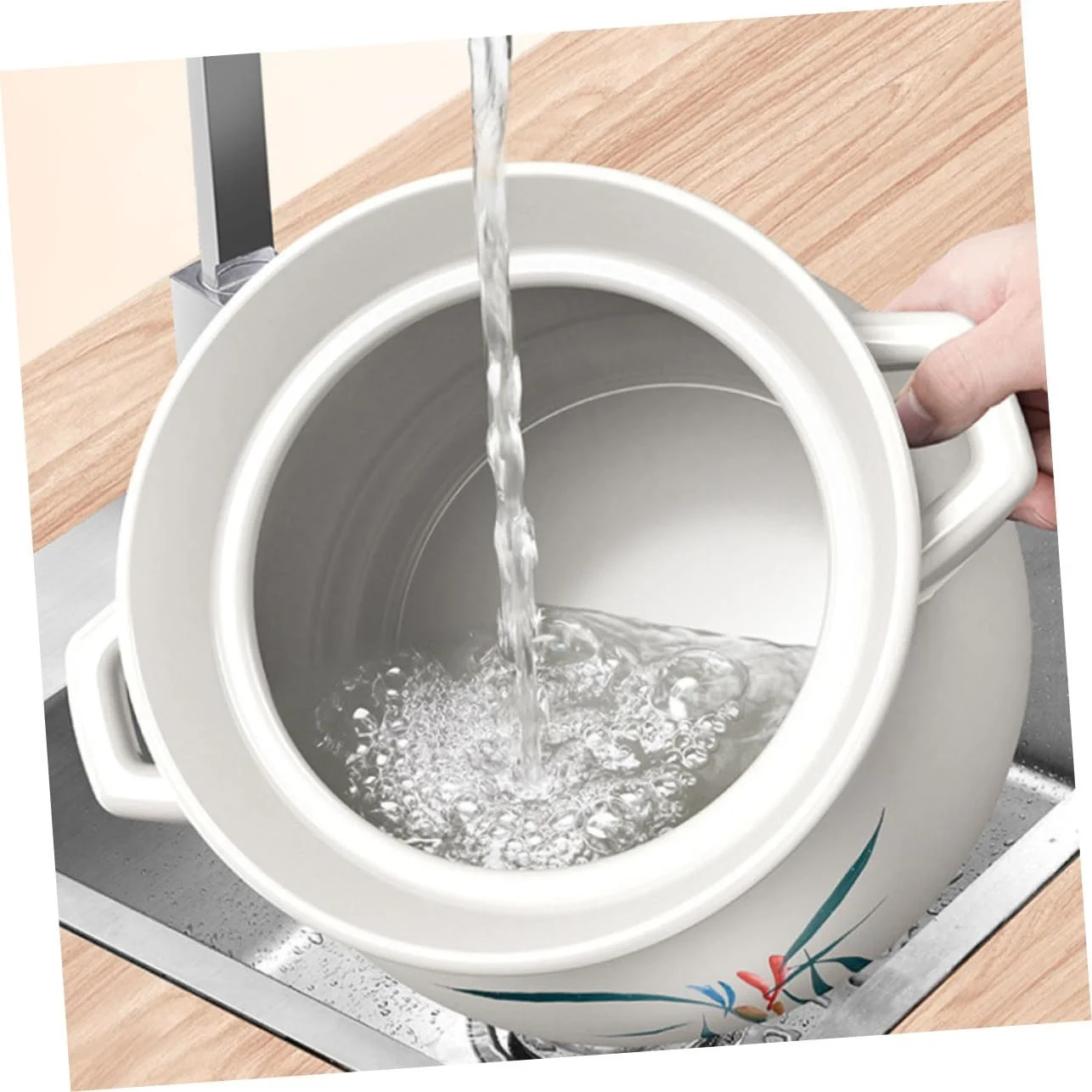 Кастрюля для супа керамическая термостойкая антипригарная, фото №5