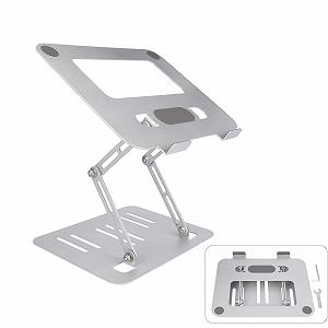 Подставка для ноутбука Регулируемая по высоте, Держатель для ноутбука для всех ноутбуков от 10 до 17 дюймов, Стабильная и нескользящая Cеребристо-серый - Фото 1