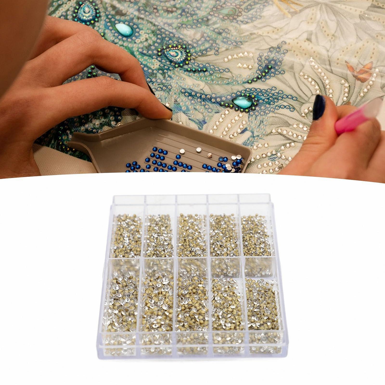 Стрази для нігтів 1000 шт. Блискучі кристали 10 розмірів Блискітки, фото №4
