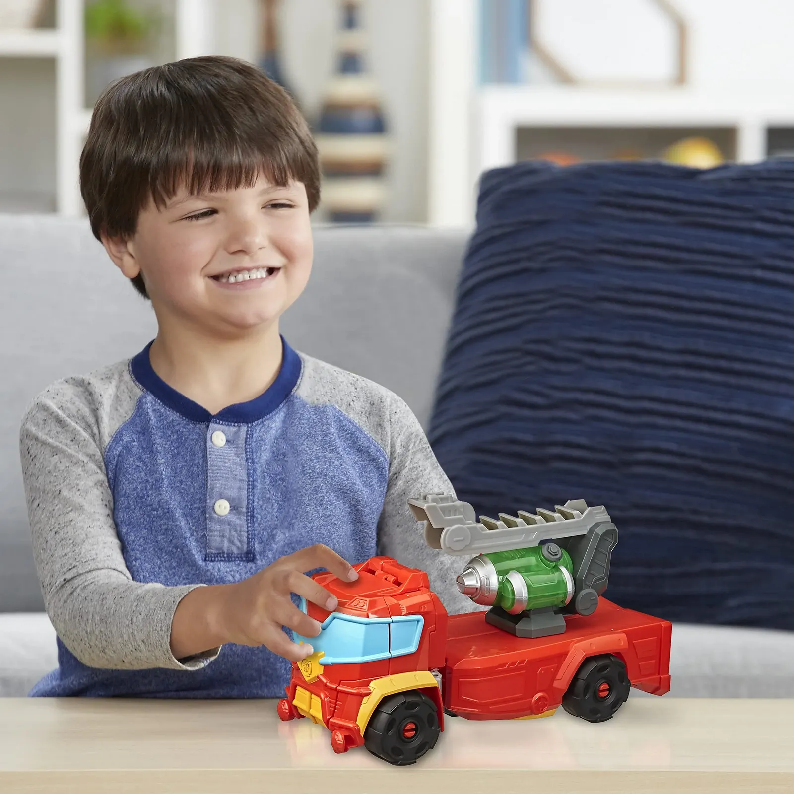 Фигурка-трансформер Playskool Heroes Mega Mighties Power Rangers Rescue Power Hot Shot 35 см, фото №10